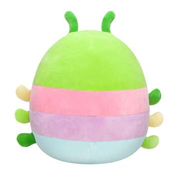 Squishmallows Original 14-Inch Rutabaga Caterpillar with Multicolored Stripes - Large Ultrasoft Official Jazwares Plush, SQK2865