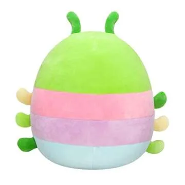Squishmallows Original 14-Inch Rutabaga Caterpillar with Multicolored Stripes - Large Ultrasoft Official Jazwares Plush, SQK2865