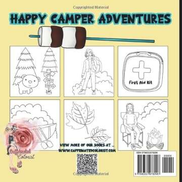 Camping Bliss Bold & Easy Coloring Book: Fun Outdoor Adventure Awaits
