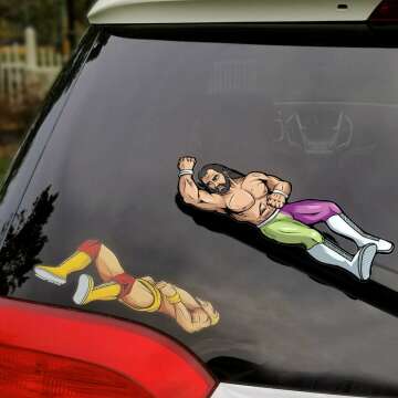 Wrestling Elbow Drop Wiper Cover & Decal
