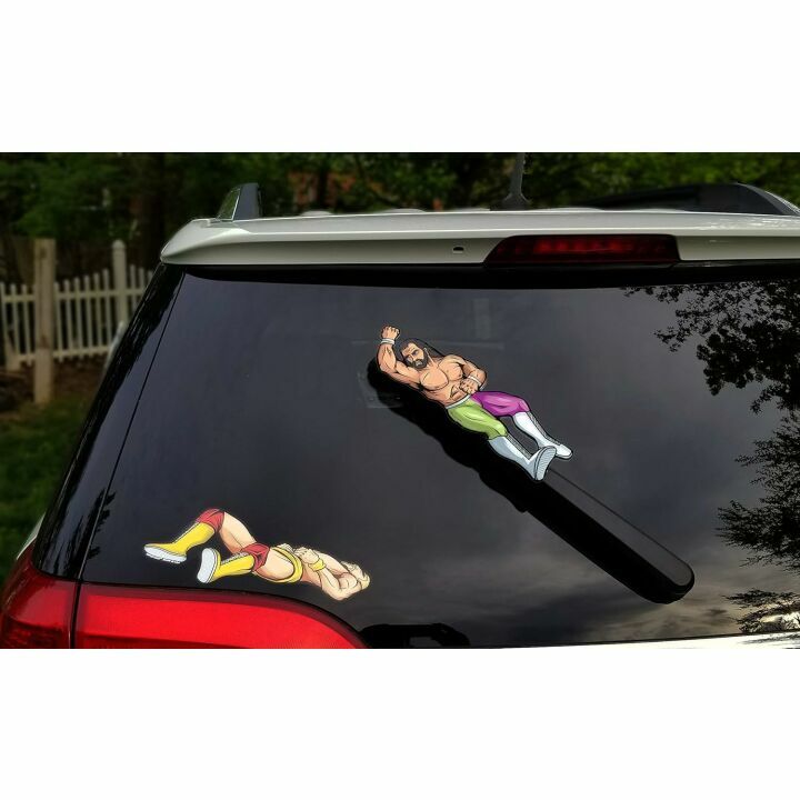 Wrestling Elbow Drop Wiper Cover & Decal