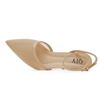 Stylish QIY Nude Slingback Heels for Every Occasion