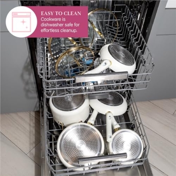 Paris Hilton Epic Nonstick Cookware Set, Stylish 12-Piece