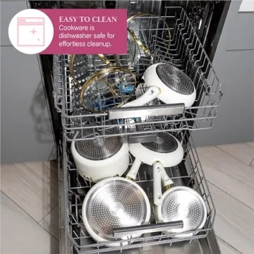 Paris Hilton Epic Nonstick Cookware Set, Stylish 12-Piece