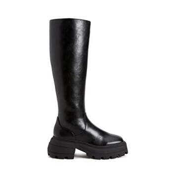 Katy Perry Women's The Geli Solid Tall Boot Fashion, Black, 5.5