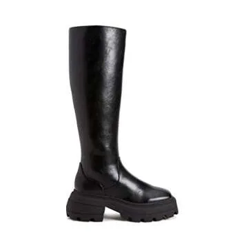 Katy Perry Women's The Geli Solid Tall Boot Fashion, Black, 5.5