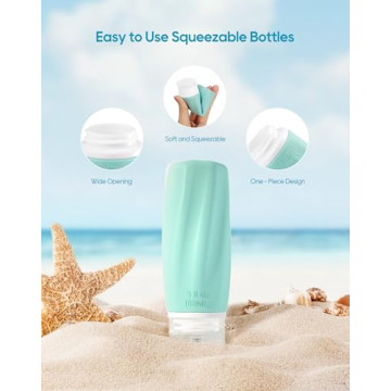 Morfone Leak Proof Travel Bottles for Toiletries 4Pack