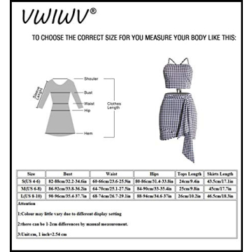 VWIWV Women's Trendy 2 Piece Crop Top and Skirt Set