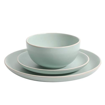 Gibson Home Rockaway Dinnerware Set for 4 - Teal Matte