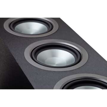 ELAC Uni-fi UF5 3-Way Floorstanding Speaker by Andrew Jones - (Each) Black (UF51-BK)