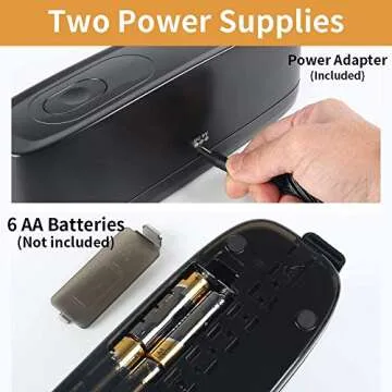 AFMAT Electric 3 Hole Punch, 20-Sheet Capacity, Versatile