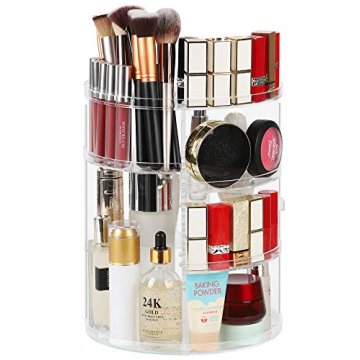 Syntus 360 Rotating Makeup Organizer Adjustable Trays