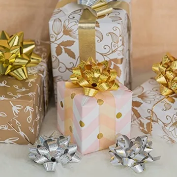 Gold and Silver Gift Bow Assortment for All Occasions