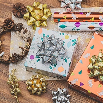 Gold and Silver Gift Bow Assortment for All Occasions