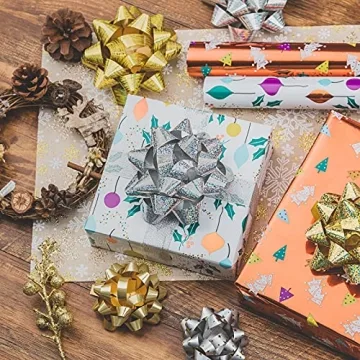 Gold and Silver Gift Bow Assortment for All Occasions