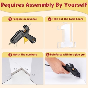 imprsv 3FT Balloon Mosaic Numbers for Celebrations