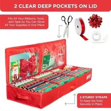 Premium Wrapping Paper Storage Solution for Gifts