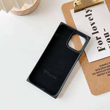 Cocomii - Rectangle Case Compatible with iPhone 12 Pro Max - Soft Touch Silicone, Microfiber Lining, Women Girls Men, Protective Phone Case for iPhone 12 Pro Max 6.7 inch, Black