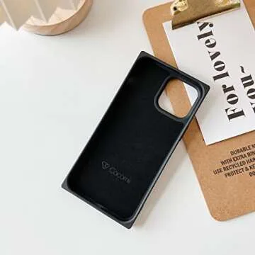 Cocomii - Rectangle Case Compatible with iPhone 12 Pro Max - Soft Touch Silicone, Microfiber Lining, Women Girls Men, Protective Phone Case for iPhone 12 Pro Max 6.7 inch, Black