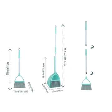 Xifando Kid's Housekeeping Cleaning Tools Set-5pcs,Include Mop,Broom,Dust-pan,Brush,Towel