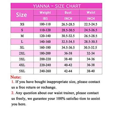 YIANNA Sweat Sauna Suit for Women Neoprene Waist Trainer Vest Zipper Body Shaper with Adjustable Tank Top, YA8012-Black-New-3XL