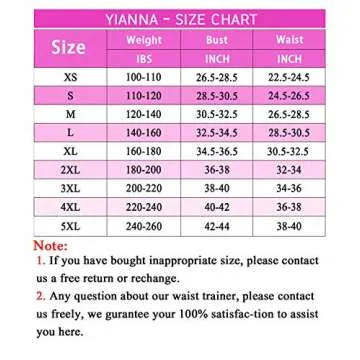 YIANNA Sweat Sauna Suit for Women Neoprene Waist Trainer Vest Zipper Body Shaper with Adjustable Tank Top, YA8012-Black-New-3XL