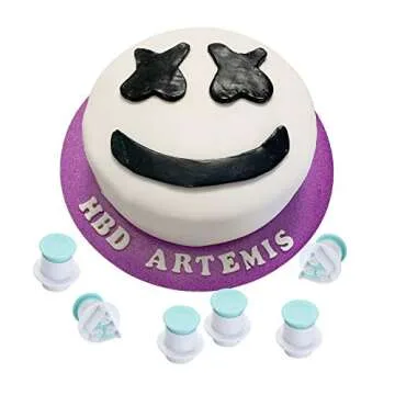 Suwimut 62 Pcs Fondant Cutters for Cake Decorating Tools