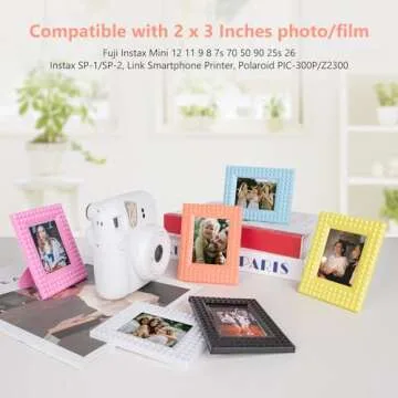 HIYQIN Mini Photo Frames - 6 Colorful Frames Set