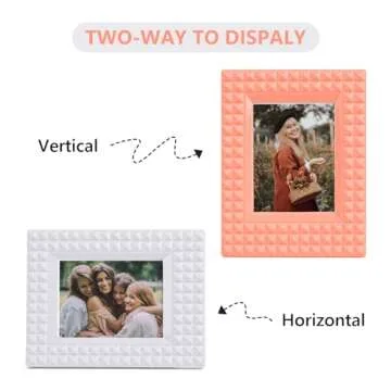 HIYQIN Mini Photo Frames - 6 Colorful Frames Set