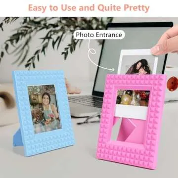 HIYQIN Mini Photo Frames - 6 Colorful Frames Set