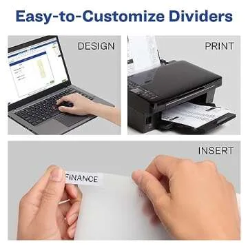 Avery 5 Tab Dividers for 3 Ring Binders with Pockets