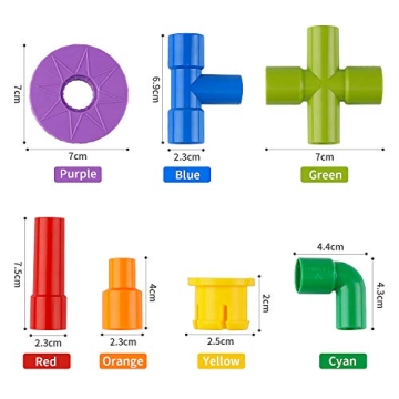 Jouqtoys 72-Piece STEM Building Blocks Set for Kids