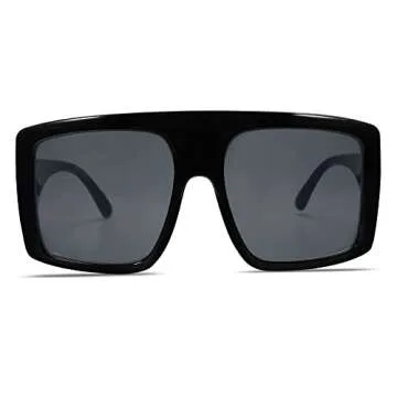 VANLINKER Oversized Square Sunglasses for Trendy Women