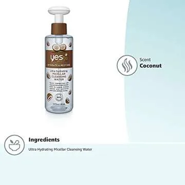 Yes to Coconut Ultra Hydrating Micellar Cleansing Water, 7.77 Fluid Ounce
