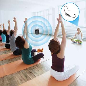 ZOWEETEK Wireless Headset Microphone – 165ft Range, Plug and Play