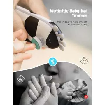 Wotintde Electric Baby Nail Trimmer Safe for All Ages