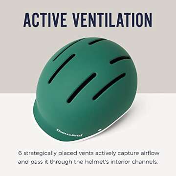 Thousand Jr. Kids Helmet & Bell - Children's Helmet Certified for Bike, Skateboard, Roller-Skate - Boys and Girls Bike Helmet with Matching Kids Bell Included