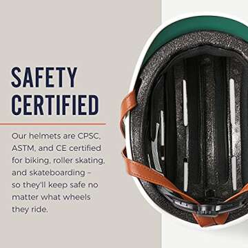 Thousand Jr. Kids Helmet & Bell - Children's Helmet Certified for Bike, Skateboard, Roller-Skate - Boys and Girls Bike Helmet with Matching Kids Bell Included