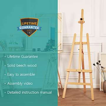VISWIN Adjustable Height Easel - Perfect for Artists
