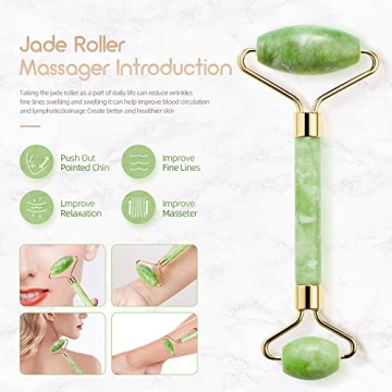 AECW Jade Roller for Natural Skin Rejuvenation and Glow