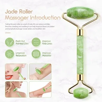 AECW Jade Roller for Natural Skin Rejuvenation and Glow