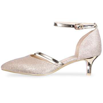 Stylish IDIFU Comfortable Low Kitten Heels for Women