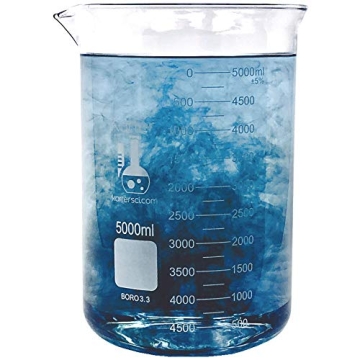 5000ml Borosilicate Glass Beaker - Durable, Precise Measurements by Karter Scientific