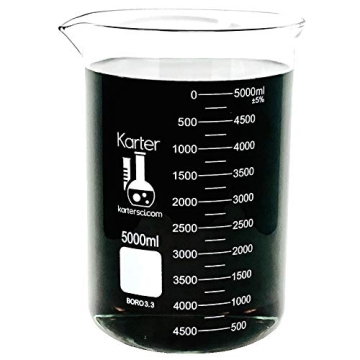 5000ml Borosilicate Glass Beaker for Laboratories and Kitchen