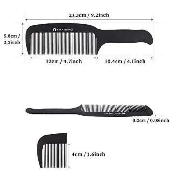 HYOUJIN 901 Carbon Flat Top Clipper Comb for All Hair Types