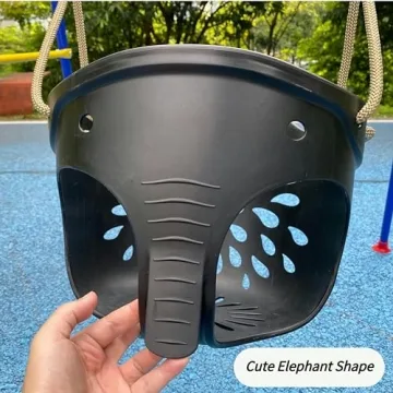 SELEWARE Heavy-Duty Toddler Swing with Adjustable Rope