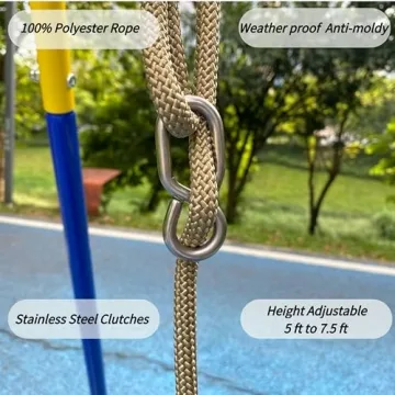SELEWARE Heavy-Duty Toddler Swing with Adjustable Rope