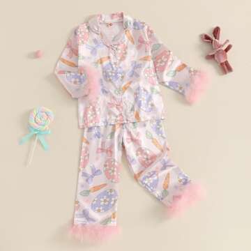 Soft and Cute Easter Pajamas for Toddler Girls