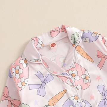 Soft and Cute Easter Pajamas for Toddler Girls