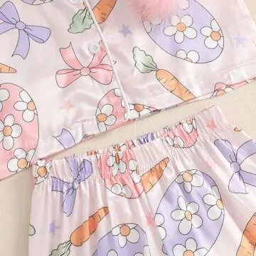 Soft and Cute Easter Pajamas for Toddler Girls